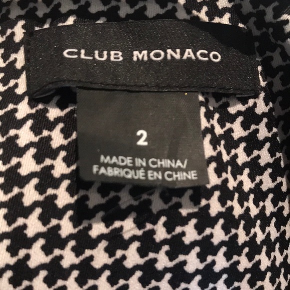 “CLUB MONACO” Tunic Style Black and White Dress. - Picture 9 of 14